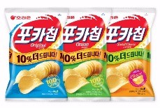 과자도 제철…오리온, 햇감자로 만든 포카칩 생산