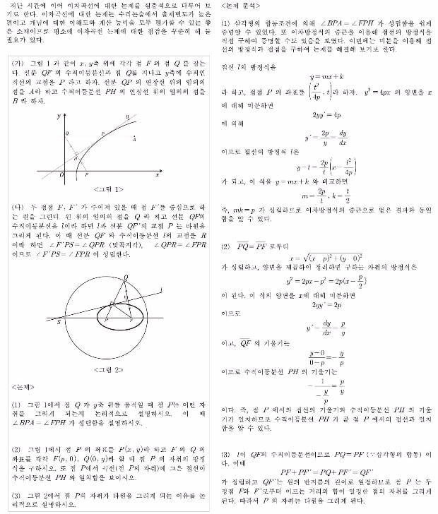 [논술 길잡이] 최준원의 자연계 논술 노트 (275)