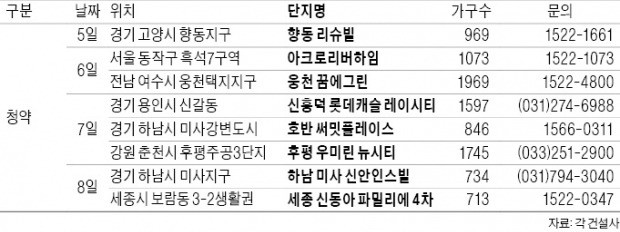 중도금 대출 규제 피한 단지 모델하우스에 22만 인파