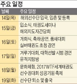 '역대 최대' 글로벌 태권축제…31개국 2400여명 무주로