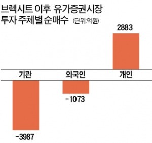 LG그룹주·SK하이닉스·현대자동차, 브렉시트 후 외국인·기관 '러브콜'