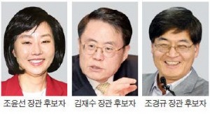돌아온 조윤선…김재수 농식품부·조경규 환경부 장관 내정