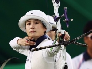 기보배 "금메달 맛 못 잊어" … 여자 양궁 대표팀, 리우올림픽 단체전 8연패