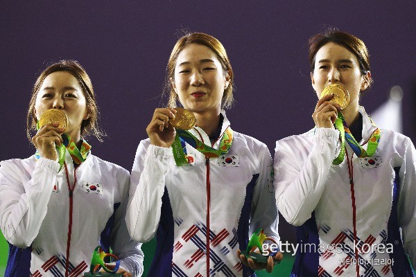 장혜진, 최미선, 기보배 ⓒ gettyimages/이매진스 