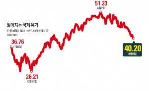 추락하는 국제유가