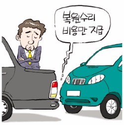 살짝 긁힌 자동차 범퍼 사고, 이젠 보험으로 교체 안돼