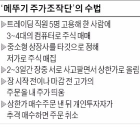 36개 종목 36만번 거래…'메뚜기 주가조작단'