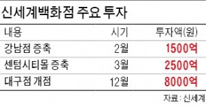 "불황 때 투자 팍팍 늘려라"…신세계백화점, 역발상 통했다