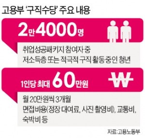 서울시처럼…정부도 "구직 청년에 60만원 풀겠다"