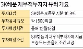 [마켓인사이트] SK해운, '1600억 풋옵션' 12월 행사 앞두고 새 투자자 찾는다