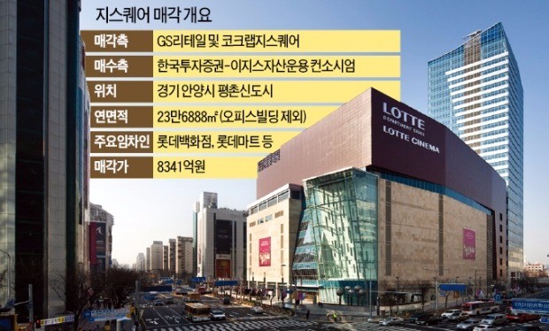 한국투자증권, 평촌 지스퀘어 8341억에 인수