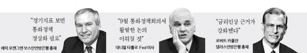 9월 미국 금리인상 다시 불지핀 FOMC 매파들