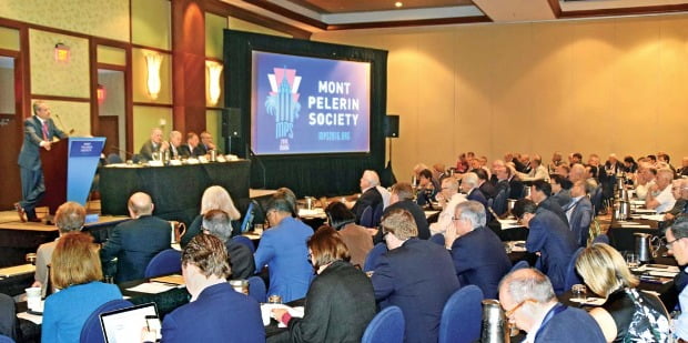 미국 플로리다주 마이애미 인터컨티넨털마이애미호텔에서 지난달 열린 ‘2016 몽펠르랭소사이어티 연례총회’에는 세계 40여개국에서 350여명의 시장 경제학자들이 참석했다. 마이애미=박수진 특파원