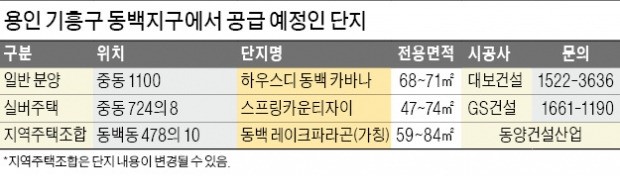 '카바나' 갖춘 아파트·실버주택·타운하우스…요즘 용인 동백지구는 '주택 백화점'