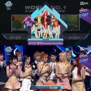 &#39;엠카운트다운&#39; 레드벨벳, 1위 등극 &#34;우리 팬분들 감사하고 사랑합니다&#34;