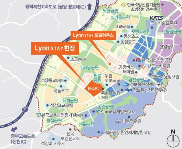 [충북혁신도시 우미 린스테이②입지]단지 앞 유치원·초교, 공원으로 둘러싸여
