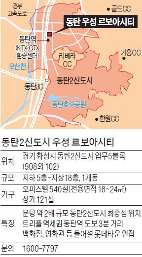 동탄2신도시 우성 르보아시티, KTX·GTX·4호선 누리는 '동탄 3중 역세권'