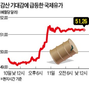 국제유가 15개월 만에 '최고'…푸틴 한마디에  급등