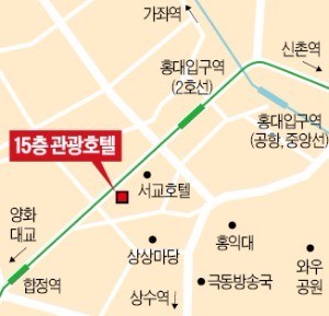 홍대입구에 15층 호텔 들어서