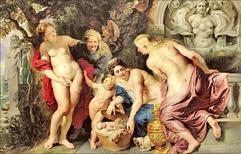[그림이 있는 아침] 루벤스 '아기 에리크토니우스의 발견'