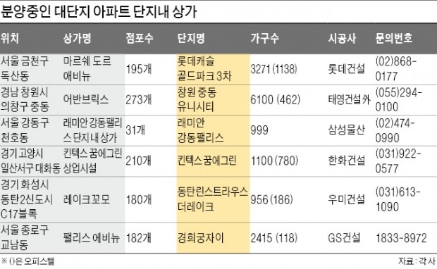 단지 내 '알짜상가' 투자해볼까