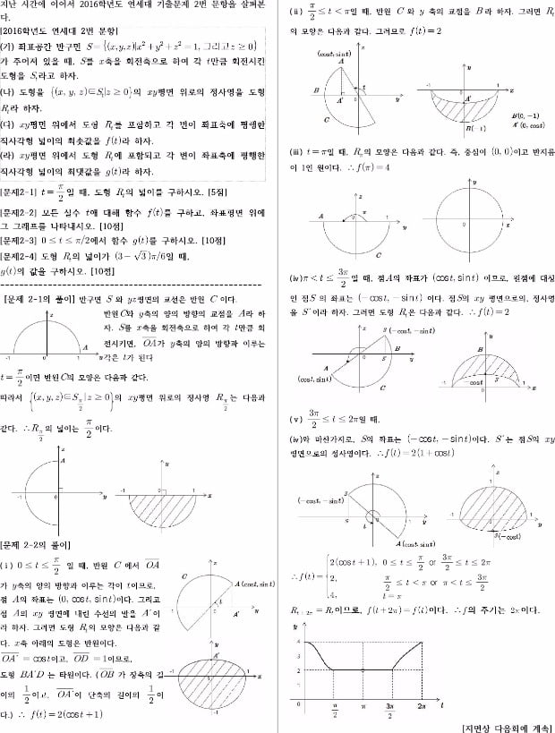 [논술 길잡이] 이슈가 된 자연계 논술문제 (14)