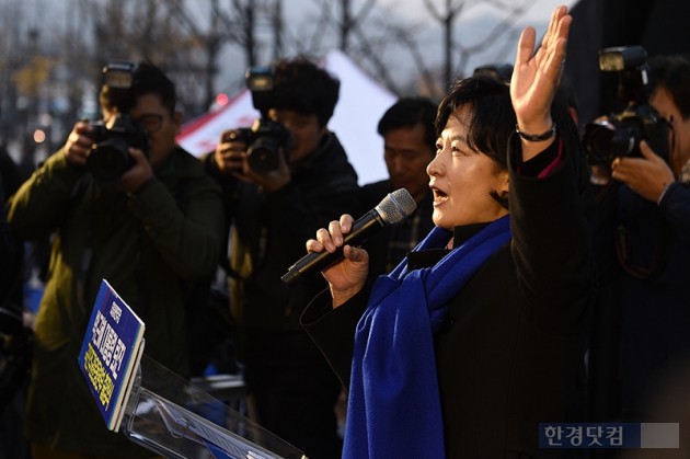 [포토] 박근혜 대통령 퇴진 촉구하는 추미애 대표