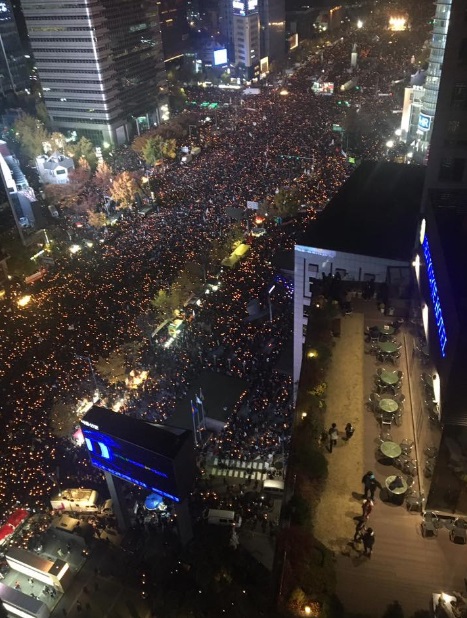 광화문 촛불집회 (사진=민중총궐기 페이스북)