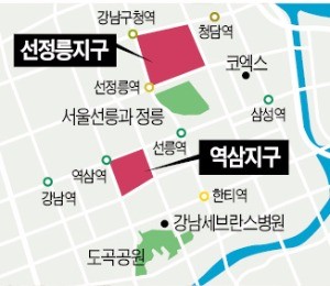 [단독] 선정릉·역삼에 고층 주상복합타운 생긴다