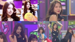 구구단 나영, &#39;인기가요&#39; 써니걸스 출격...걸크러시 매력에 존재감 UP