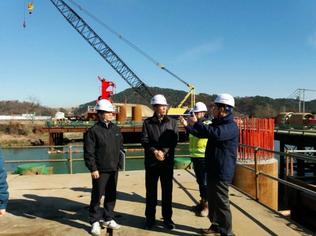 임주빈 부산국토청장, 주말 울산지역 공사현장 점검