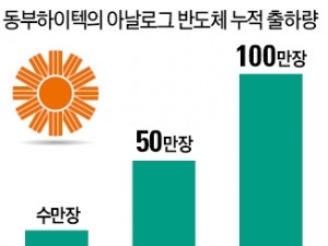 동부하이텍, 웨이퍼 100만장 돌파