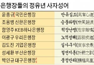 승풍파랑·만유심조…사자성어로 본 은행장 새해 메시지