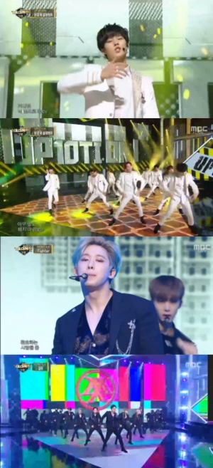 [2016 MBC 가요대제전] 업텐션·몬스타엑스, 칼군무 열전 &#39;흑백美&#39;