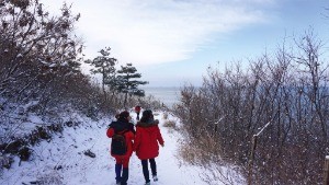 변산마실길 4코스의 설경. 한국관광공사 제공 