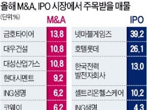 올해 가장 주목되는 M&A 매물…금호타이어·대우건설·대성산업가스