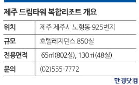 초고층 복합리조트 '제주드림타워' 짓는다…호텔레지던스 내달 분양