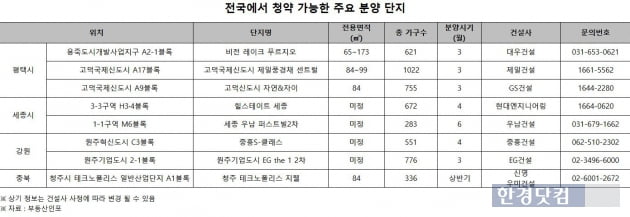 "어디 살든 청약 가능" 평택·세종 등 연내 2만1000가구 봇물