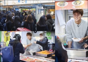 &#39;생동성 연애&#39; 윤시윤, 100인분 컵밥 들고 노량진에 떴다