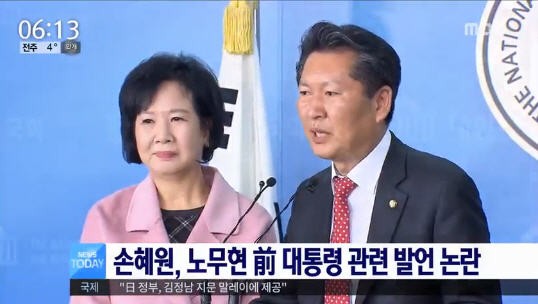 [전문] 손혜원 "노무현 막말관련 사죄…문재인캠프 홍보부본부장 사퇴"