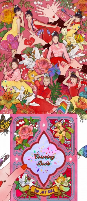 &#39;4월 3일 컴백&#39; 오마이걸, 기습 티저 공개...핑크빛 컬러링 북에 빠진 소녀들