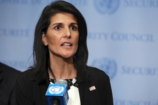 헤일리 미국 유엔대사 "북한에 대한 인내심 없다"…중국에 행동 촉구