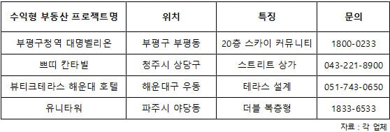 수익형 부동산도 십인십색 … 개성 시대 만개