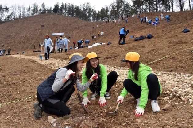 산림청 개청 50주년 식목일… 양평서 푸른 희망 심었다