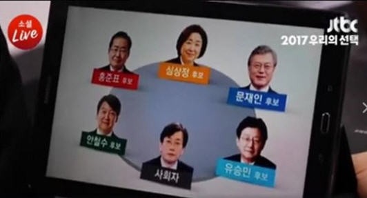 안철수, JTBC 대선토론에서도 홍준표 안 쳐다볼까…미리 본 자리배치