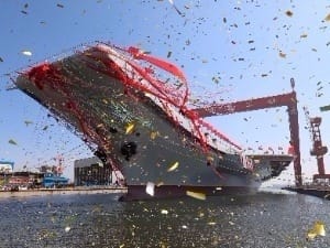 중국, '해양 패권' 야심…독자기술로 만든 첫 항공모함 닻 올렸다