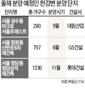 [치솟는 한강변 아파트값] 부동산 경기 주춤대는데…한강변 아파트 '초강세 행진'