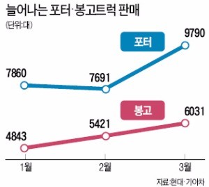 '생계형 트럭' 포터·봉고가 달린다