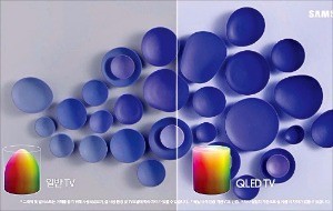 QLED TV는 높은 밝기에서도 컬러볼륨(색 재현력)을 100% 달성해 선명한 화질을 즐길 수 있다. 