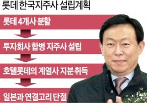 롯데 '한국 지주사' 설립…일본기업 논란에 종지부